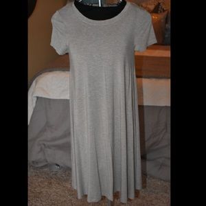 Comfy tan T-shirt dress